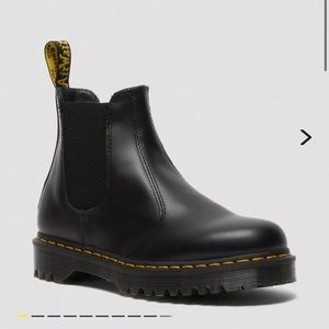 Dr. Marten Chelsea boot. Black leather. Barely ever worn. Like new!